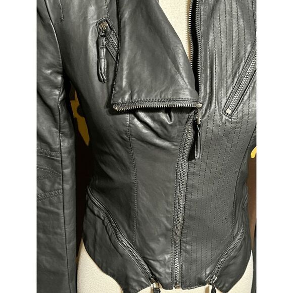 BlankNYC Faux Leather Moto Style  Biker Jacket Size XS - Picture 2 of 5